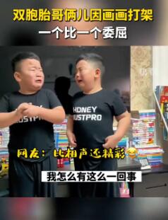 双胞胎萌娃打架道歉成相声现场(双胞胎萌娃打架道歉成相声现场)