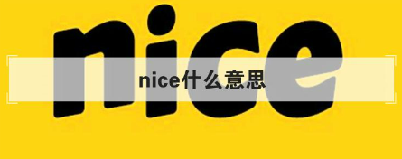 nice是什么中文意思(goodnice是什么中文意思)
