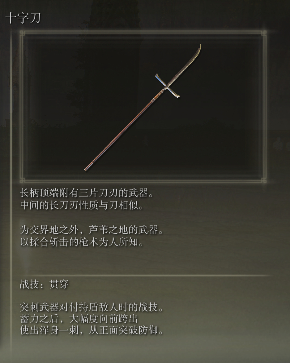 艾尔登法环十字刀武器有什么特点(艾尔登法环太刀武器介绍)