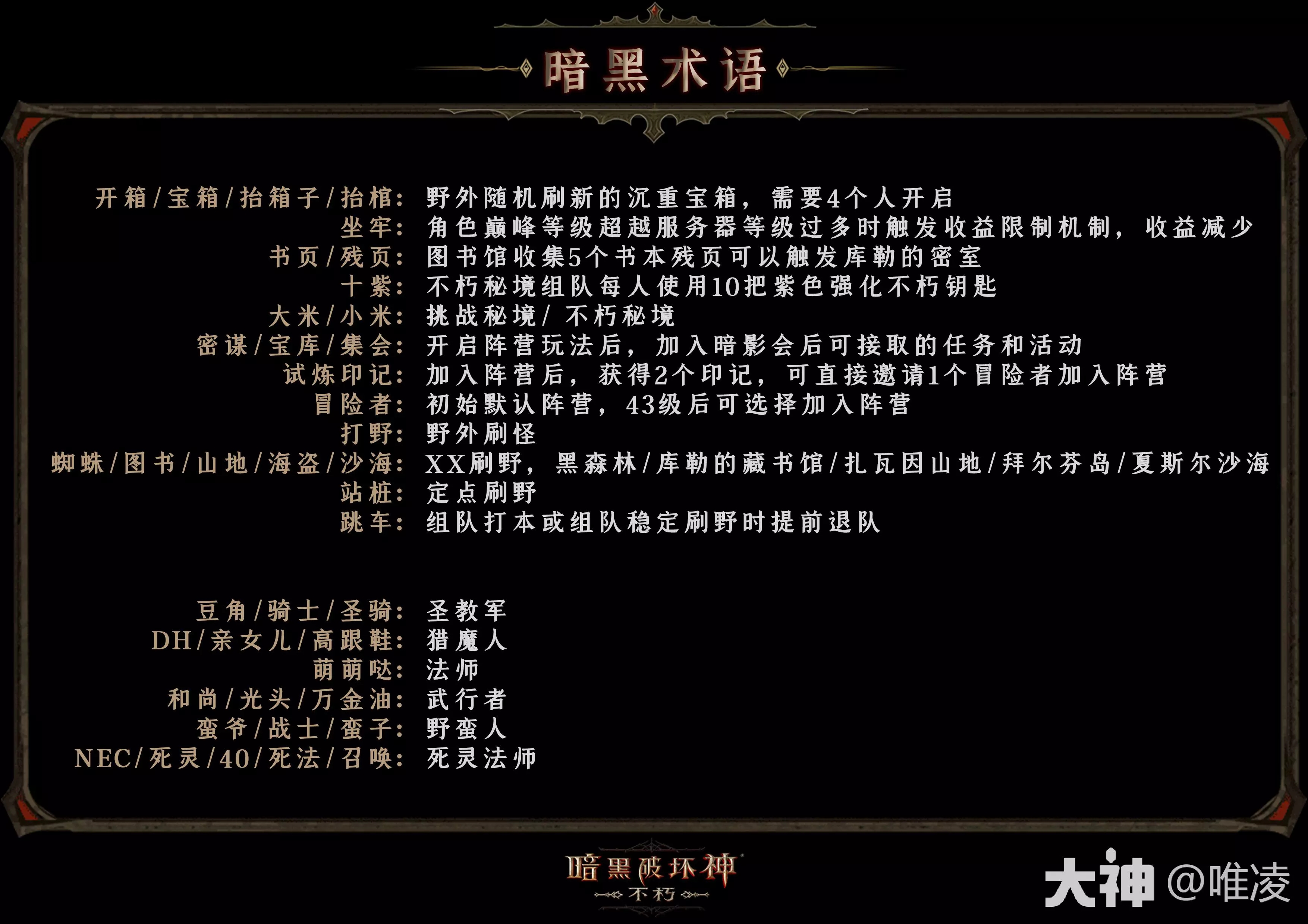 暗黑破坏神不朽六大角色技能